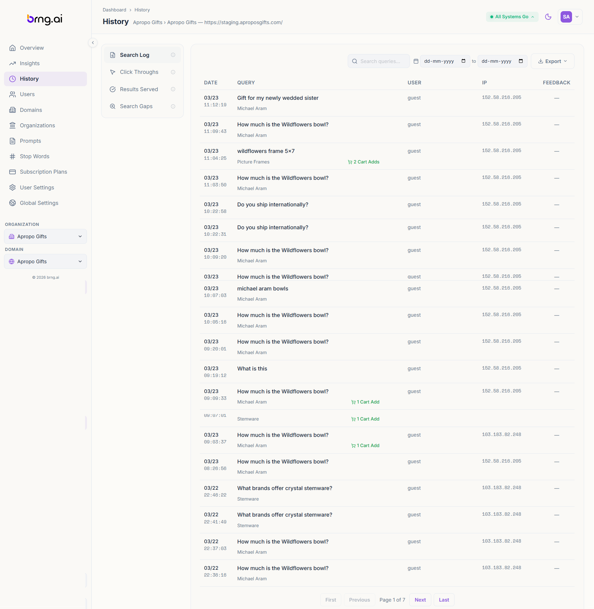 Query Logs